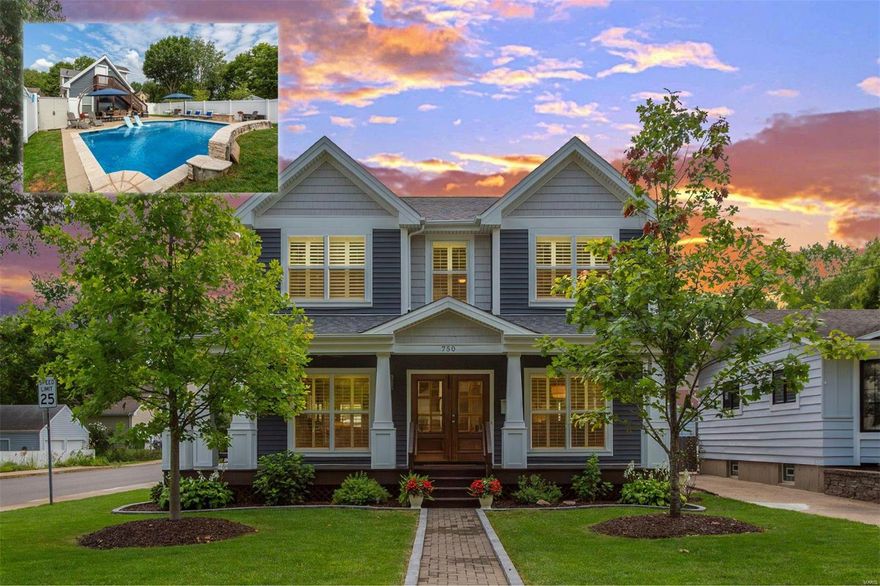 The spectacular Kirkwood 2-story offers it all! A beautifully, top-of-the-line finished and nearly brand new interior features 9 foot ceilings, hardwood floors, and an open floorplan. The gourmet kitchen has 2 islands, walk-in pantry, Butler's pantry, and Bosch stainless steel appliances. Upstairs hosts the primary bedroom with a huge walk-in closet and spa-like bath. Plus 3 additional bedrooms all with generous closets, 2 full baths, and laundry complete the level. The finished lower level offers tons of living space, 5th bedroom, 4th full bath, and plenty of storage. Outside is a massive detached garage with 2 parking spaces, extra room for storage or work space, and an upper level bonus room. The outdoor oasis features a heated pool with 2 waterfalls, fire-pit area and plenty of patio/lounge space. All of this within walking distance of Downtown Kirkwood!