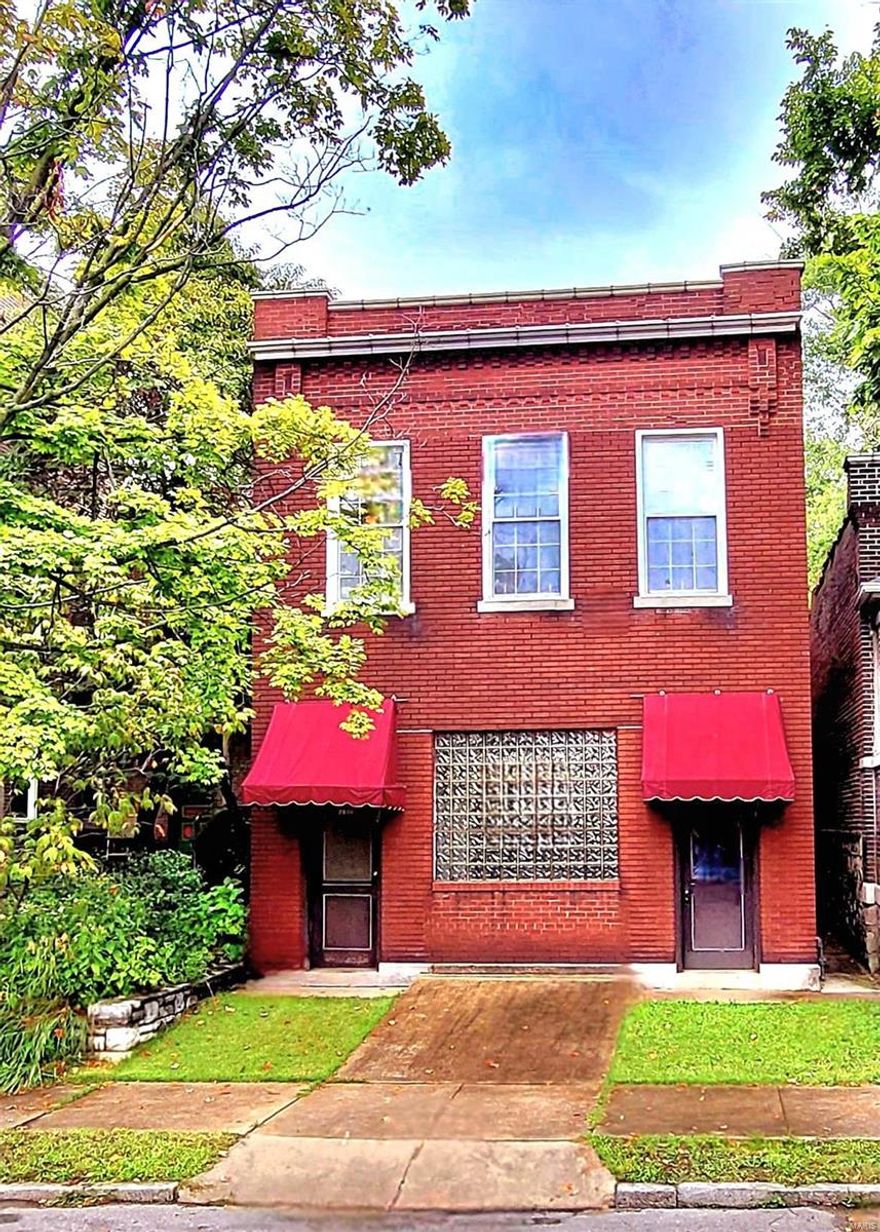 The ultimate man cave has been found. This property's potential is limitless! Massive 2-story mixed-use building contains 4,311+/-sf and includes a ground-floor garage ideal for warehouse, vehicle storage, workshop, etc. Used as maintenance garage and storage of classic cars the last 35+ years. Sliding garage door accessible from the alley. Front glass blocks can be removed and converted back into the 2nd drive-in door (existing concrete ramp already installed). 2nd floor apartment is ready for a complete makeover, with original architectural details including hardwood floors, pocket doors, tons of natural light, and vintage built-ins. The unfinished 2nd floor area in the rear could be converted into a separate studio apartment or connected to front apartment with a deck or enclosed for additional living space. Potential to build-out 4 individual apartments. Ideal for someone looking to restore a piece of history while capitalizing on a prime location in Tower Grove East neighborhood. Additional Rooms: Sun Room