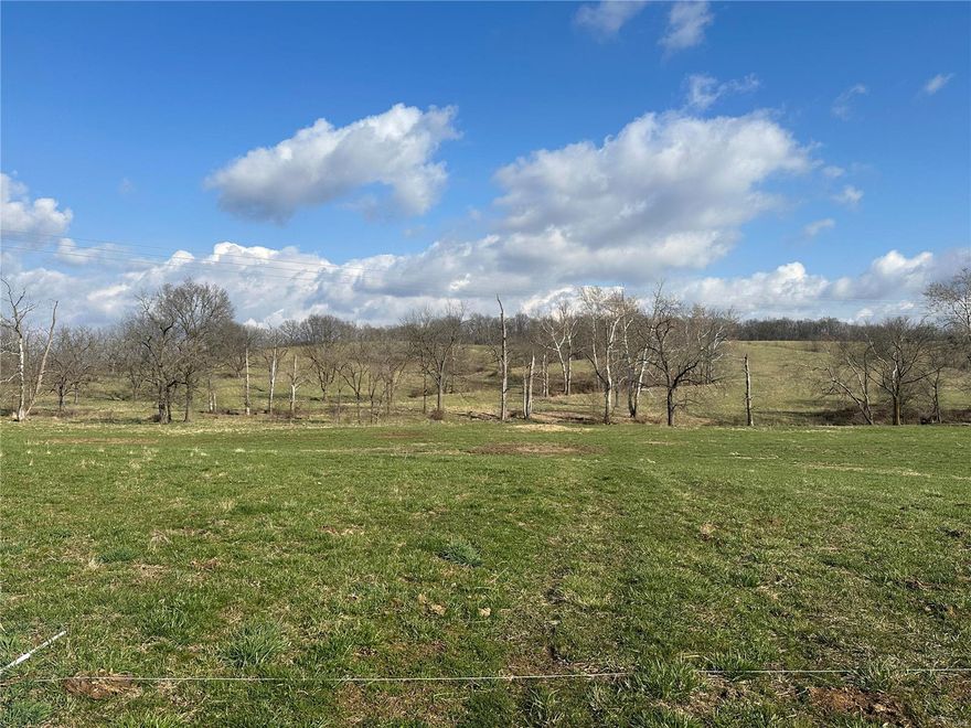 Gorgeous 76.18+/- acres fronting Highway D and Hwy WW! Highly sought after location of Pike County.  Numerous building sites to choose from for your dream home! Nice pasture that is ready for cattle or horses! good fencing, pretty views from the hillside,  nostalgic creek and small pond, lots of road frontage, county water available.   $12,000/acre