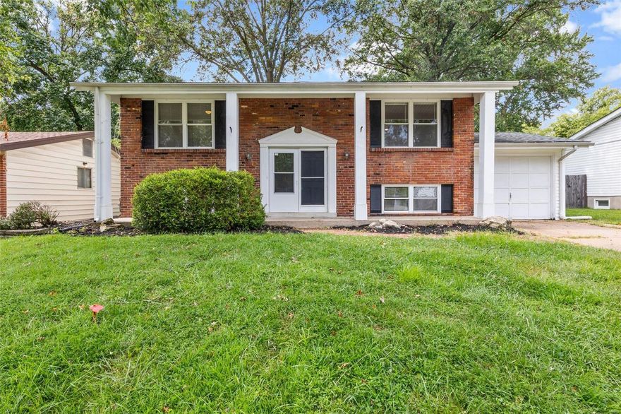 WELCOME HOME! This renovated split foyer home is move in ready!! Some of the renovations include: new flooring throughout the entire house, newly painted throughout the entire main & lower level, some newer lighting, updated kitchen with new cabinets, countertops and backsplash! The kitchen/dining area open onto a large covered, screened deck overlooking the large, fenced backyard. Both bathrooms on the main & lower floors have been updated with new fixtures & vanities. There is plenty of additional entertaining space in the finished walkout lower level with large rec area, additional bedroom and full bathroom. Located in well established Maryland Heights subdivision and accessible to schools, shopping and major highways. Schedule your showing today!