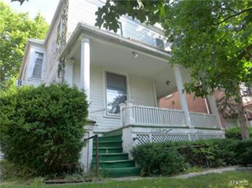 Lots of potential with this two story duplex. Original woodwork, crown moulding, and hardwood floors. Each unit has 967 square feet with one spacious bedroom, an airy living room and dining room, one bath, and a galley kitchen. First floor includes a breakfast room. Newer 200 amp electric service, some rewiring of outlets, and  separate meters added to both units.  Roof replaced in 2008.  Two car detached garage off alley with a patio underneath. Convenient downtown living and a reasonable price could provide a home with extra income or an investment opportunity.