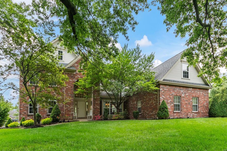 Don't miss this fabulous Creve Coeur home on a 1 acre park like setting! Upon entering, you are welcomed by an open floor plan that features a beautiful 2 story entry, a spacious study, and the elegant living & dining room areas. The spacious living room overlooks an amazing backyard, just waiting for your outdoor oasis/pool design. The Kitchen boasts hardwood floors, center island, breakfast area & spacious hearth room w/ fireplace. Four 2nd floor bedrooms feature walk-in closets & bonus space for additional living space and/or office area. Be amazed by the master bedroom suite w/ walk-in closet, w SO much space 23 x 7! Organized shelving, built-in dresser, & more! The master bath features full height double vanity and a gorgeous bath & shower. The wonderful freshly painted LL has brand new flooring, recreation room, & 5th bedroom with egress window & full bath. Convenient main floor laundry off the kitchen & 3 car garage, fenced dog run! New tankless water heater. Great location!