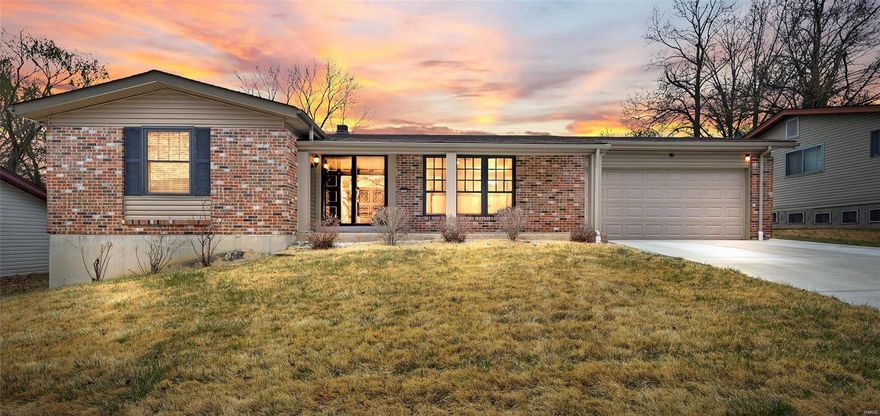 Nicely updated and meticulously maintained ranch home in the Heart of Florissant!

Enter into a spacious sunlit living room perfect for relaxation or entertaining. The kitchen is nicely appointed with granite countertops, stylish cabinetry, and a center island making meal prep a delight. Adjacent to the kitchen is a separate family room, creating a versatile space for quality family time or casual gatherings. This additional living area adds flexibility to the layout. The master bedroom features the convenience of an ensuite bathroom, while two additional bedrooms offer flexibility for guests or a home office. Tastefully renovated bathrooms showcase modern fixtures. Full basement offers worlds of opportunity! Outside, a sprawling level back yard with privacy fencing ideal for outdoor gatherings. Other recent updates include New Roof, New HVAC System, New Driveway, and Newer Windows. 
Conveniently blending comfort and convenience, don't miss you chance to make this home your own.