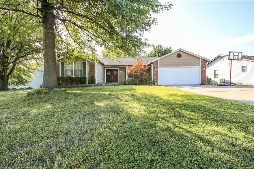 This lovely home with an expansive backyard paradise could be your new home! It must be seen! Located in the highly sought after Francis Howell School District. Open floor plan, cozy Hearth room, master bedroom suite, possible office/extra sleeping area, huge recreational room with 1/2 bath in LL. Over 2000 sq ft of living space. Backyard features a 33x18 pool with new pool pump (2016) Large deck area surrounding pool and leading back to house, nice relaxing pond area w/pump (2015) cozy covered "beach" area (must see!) Newer wooden fencing (2015). Beautiful landscaping. Large parking pad. Inside has New ceiling fans, backsplash, disposal and 6 panel doors (2017), New A/C Coil (2016), newer garage opener (2014) and recent basement windows (2011).
Lots of storage in lower level. We are ready for you to fall in love with it all! Home Warranty Included!