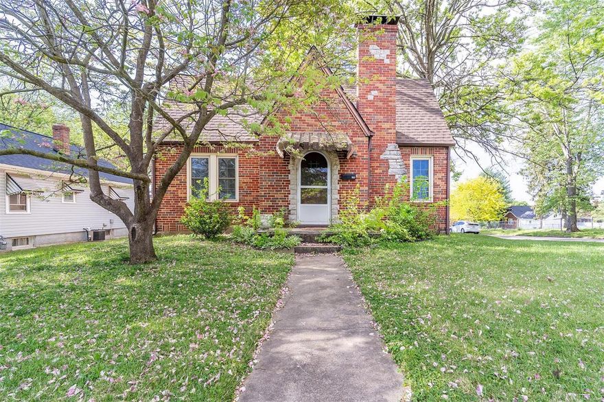 All brick 1 1/2 story home sitting on a level corner lot. 1 car detached garage, 2019-roof on house and garage. 2019 hot water heater furnace and A/C 3+ years old. 4+/- years sewer line replaced, newer double hung windows, kitchen updated, ceramic back splash, pull out cabinet drawers, home still has its original historical interior doors and knobs, front door and trim. Separate dining room with built in hutch, living room with brick gas fireplace, finished upper level. Close to schools, shopping, and hospital and I-55 access.