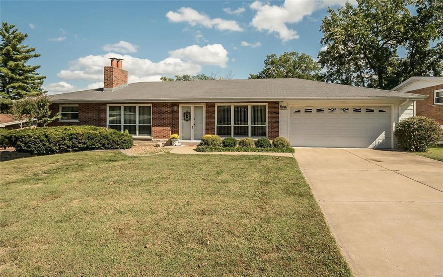 Beautiful 1 Story Ranch Home in the Highly Sought After Lindbergh School District!  This Mostly Brick Crestwood Gem is sure to please & features 3 Bedrooms, 2 1/2 baths & a 2 car garage! Light & Bright Living Room has Gas F/P & Built-in Bookshelves.  Separate Dining Room off Kitchen. Kitchen has great cabinet space & leads to Sun Room/Breakfast Room w/ views of the backyard. Gorgeous Wood Floors in all 3 bedrooms and Hallway. Updated Hall Bath w/ New Vanity, light fixtures & Ceramic Tile Floors.  Downstairs you'll find a partially finished walk-out lower level w/ a Wood Burning See-thru Fireplace, a Family Room & Retro Recreation Room w/ Bar area.  There is also a 1/2 bath and the 2 large picture windows let in lots of natural light!  Other features include Marble Window Sills, Newer Anderson Windows, Newer Furnace (2016), New Updated Electric Panel (2018)! Easy access to Sappington, Lindbergh and Watson Roads! Home is just a short walk down the street from Crestwood Park. Additional Rooms: Sun Room