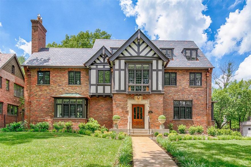 A striking Tudor meticulously transformed with only the finest finishes and materials by Period Restoration. The marvelous 1929 built center hall plan home maintains traditional details including restored wrought iron balustrade, terrazzo floor in the formal dining room and elegant gas fireplace with limestone mantle in the living room. Dramatic and intimate rooms combine to provide warm gathering spaces. The splendid kitchen, open to the family room, hosts designer appliances, walnut top island and a fabulous butlers pantry. In the composed master suite find an original gas fireplace, custom closet and a vogue bath with soaking tub and marble clad shower. The English garden and pergola covered patio is a wonderful spot to enjoy some time al fresco. All new infrastructure and no detail left untouched. New copper gutters, 100 year slate roof and fully restored leaded glass windows.