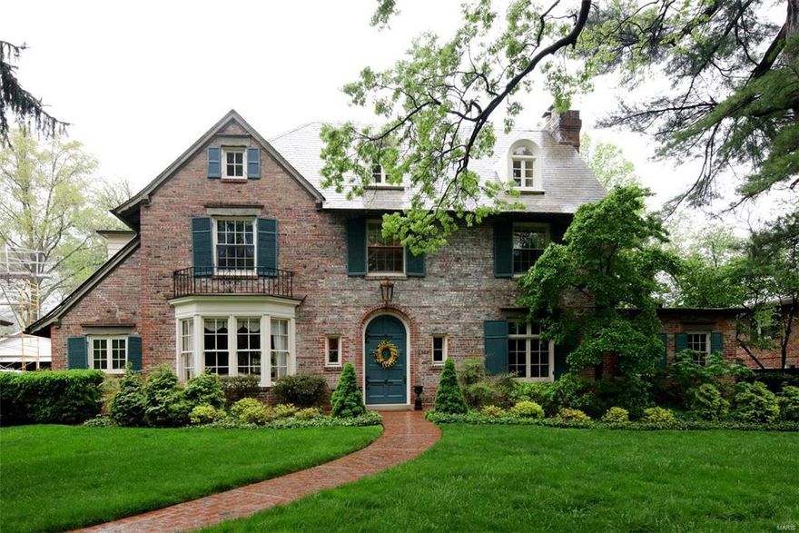 This 1922 French influenced 3 sty hm was designed by Maritz & Young and has a rich history of owners including Oliver J. Anderson; the Perkins fam; Kitty Perkins Stark & Governor Lloyd Stark; descendants of the Perkins and now the current owners. Approx 4,500 sq. ft. This 5+ bedrm, 4 full & 2 half ba hm is located in one of Clayton’s most sought after neighborhoods.The current owners have enhanced the original architecture w/an extraordinary remodel of the kit, breakfast bay, mud rm, laundry rm and a paneled office. The large 1st fl Living and Dining Rm’s are warm and elegant. Off the Living Rm is a Fam Rm w/full ba. The master ste on the 2nd fl has a fireplace, great light, a dressing rm and a full bath. 3 additional bedroom's and a Jack & Jill bathroom. 3rd fl has 2 additional bedrm's or make one a rec rm. Also a full bath rm. Large over sized 2 car garage. Professional landscaping. Gorgeous garden's and privacy. Great views of the Washington U. towers. Walk to Forest Park and shops. Additional Rooms: Mud Room