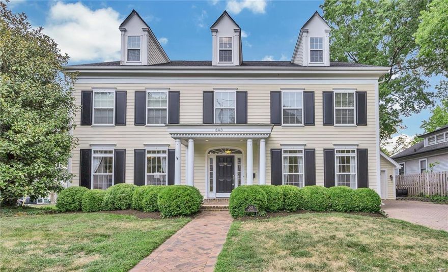 This is such a special opportunity to live in the heart of Downtown Kirkwood in an 11-year-old home best described as graceful luxury. With extraordinary thought given to every detail, the charm of this historic neighborhood is reflected alongside today's modern conveniences. High ceilings and arched openings showcase exquisite millwork reminiscent of turn of the century classics. Two main floor fireplaces, glass pocket doors and a FABULOUS kitchen featuring a stunning cherry wood island are just a few of the highlights. With 5 bedrooms, 3 full baths AND a wonderful laundry room on the second floor, there's room for everyone. Not to mention the incredible finished 3rd floor, a whimsical play room with half bath or an ideal setup for those who work from home. The small lot includes some amazing outdoor spaces, like the western facing covered porch and a simple lawn with minimal maintenance needs. This home must be seen to be appreciated! Please note: 2-car garage Additional Rooms: Mud Room