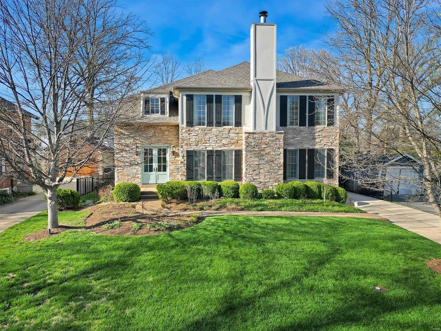 Your dream home awaits—just a short stroll to Downtown Kirkwood! From the moment you step inside this 5bed/4.5bath home, you'll be captivated by the breathtaking open floor plan, soaring vaulted ceilings & an abundance of natural light streaming through the floor-to-ceiling windows. The living room w/gas fireplace flows seamlessly into the dining area. The kitchen boasts w/bar seating, endless counter space, ample storage & a butler’s pantry. Off the kitchen, you'll find a stylish half bathroom, main-floor laundry room & mudroom. Step outside to your backyard retreat featuring a charming patio, level yard area and a detached 2-car garage. The primary suite is complete with 2 spacious walk-in closets, dual vanities, tub & shower. The 2nd level boasts w/ 4 generously sized bedrooms & 2 full bathrooms. The finished lower level has a custom-built bar, a full bathroom & space for a home theater, game room & playroom. This stunning home offers an exceptional design & an unbeatable location. Additional Rooms: Mud Room