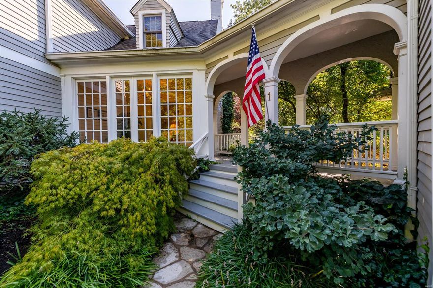 Classic 4bd/3.5ba Ladue home in one of the finest neighborhoods in St. Louis. Fine details like large, sun-drenched rooms, wood flooring, archways, built-ins, and intricate moldings throughout. Generously sized rooms create an effortless balance between gracious entertaining and relaxing living. Formal entry leads to the living room and opens to the incredible, temperature-controlled sunroom, perfect for morning coffee or an evening cocktail. Large kitchen opens to the hearth room with fireplace and the formal dining room. A handsome den, laundry and half bath complete the main. Flexible sleeping quarters including two ensuite primary options with walk-in closets, two additional bedrooms and another full bath. Huge, 3car garage. Magical garden and mature landscaping with private walking paths and sitting areas, situated on nearly an acre of pristine grounds. Incredible location in the top-rated Ladue School District and minutes to highways and Clayton.