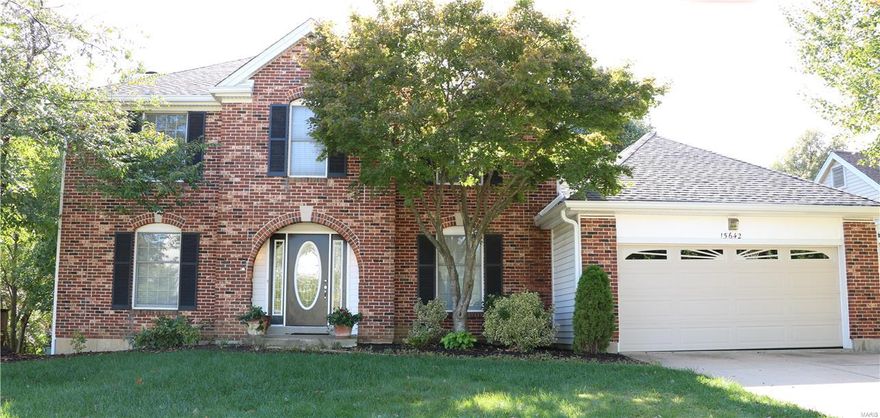 Absolutely gorgeous!  Welcome to this stunning, two story home w/4 bedrooms, 4 baths & finished walk out basement on a level, fenced, landscaped lot.  Beautifully updated & ready for new owners!  Family room has a wood burning fireplace, bay windows & wet bar.  The remodeled kitchen w/tiled flooring, maple cabinets, granite countertops, large island, SS appliances, vaulted ceiling and walks out to a new deck great for BBQ’s.  Entertain guests in the formal living & dining rms.  The Master bedroom has a coffered ceiling, walk in closet, a private remodeled bath w/ separate tub & shower and dual vanities.  Other features: 3 add’l large bedrooms, formal living & dining rms, main flr laundry off the kitchen, ceiling fans, white 6 panel drs, wrought iron staircase spindles, newer hardwd floors & recessed lights. The finished bsmt has a large rec/game area, office, full bath and plenty of storage.  Oversized 2 car garage,  Brick/Vinyl siding & enclosed soffits, roof 2016.  HSA Home warranty!