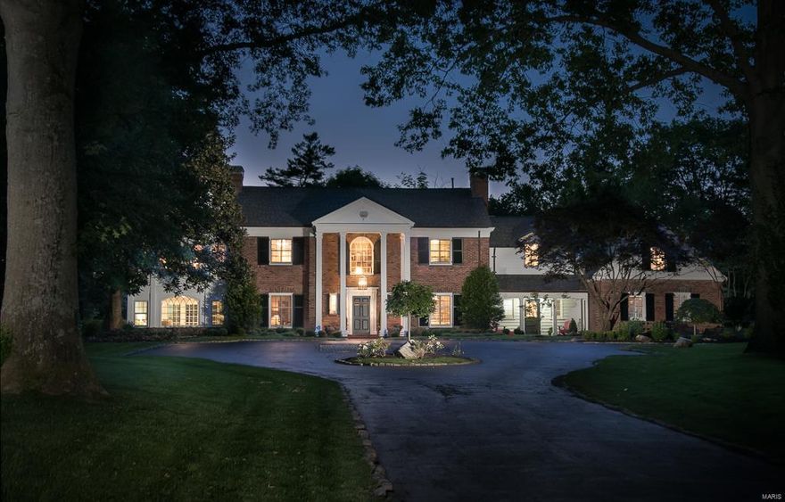 A long impressive circular driveway leads to this stately & inviting home! With all the spaces a family desires,this lovely home sits on a 2.76 acre lot with gorgeous trees & landscaping. Over 5800 square feet include a pretty formal entry,a formal living room w/gas fireplace that opens to a sun room over looking the backyard & a formal dining room with gorgeous moldings & mill work. The heart of the home is the kitchen & the wood beamed vaulted hearth room. The updated kitchen has new stainless steel appliances & new granite counter tops & back splashes. The magnificent hearth room has a beautiful wood burning fireplace, custom builtins & a great view of the very private backyard & salt water pool. French doors lead to the very private back yard. The 2nd floor includes the master bedroom suite,with full bath & its own sitting room & 5 other bedrooms,3 additional baths & a back staircase.The lower level has a cute playroom, a bonus room presently used as an extra bedroom & a half bath. Additional Rooms: Mud Room, Sun Room