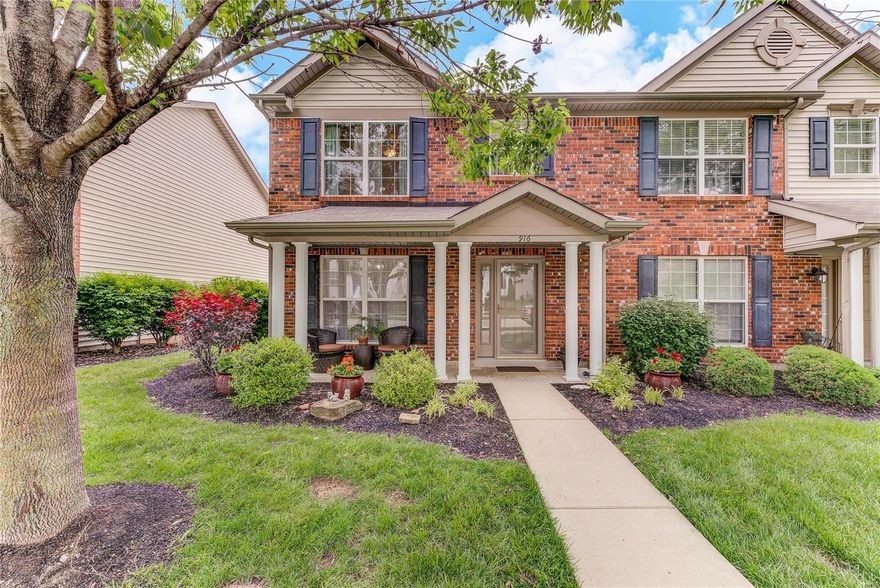 **No Showings until Friday, 5/22 please****Great Townhouse in popular Lake St Louis neighborhood. This is an end unit that has a larger yard & patio area! The living room is a spacious area that is off the kitchen with upgraded Maple cabinets, Granite countertops and built-in micro & refrigerator will stay. Convenient main floor laundry & O/S garage. The cozy loft area is perfect for office or playroom. Master bedroom has huge walk-in closet, 2nd bedroom w/walk-in also. Great neighborhood has a lake w/a fountain & walking trails, super park w/ playground & party pavilion are next door. Lots of shopping & restaurants in immediate area, 2 minutes to I-64/40 and 364 Extension. Location: End Unit, Suburban
