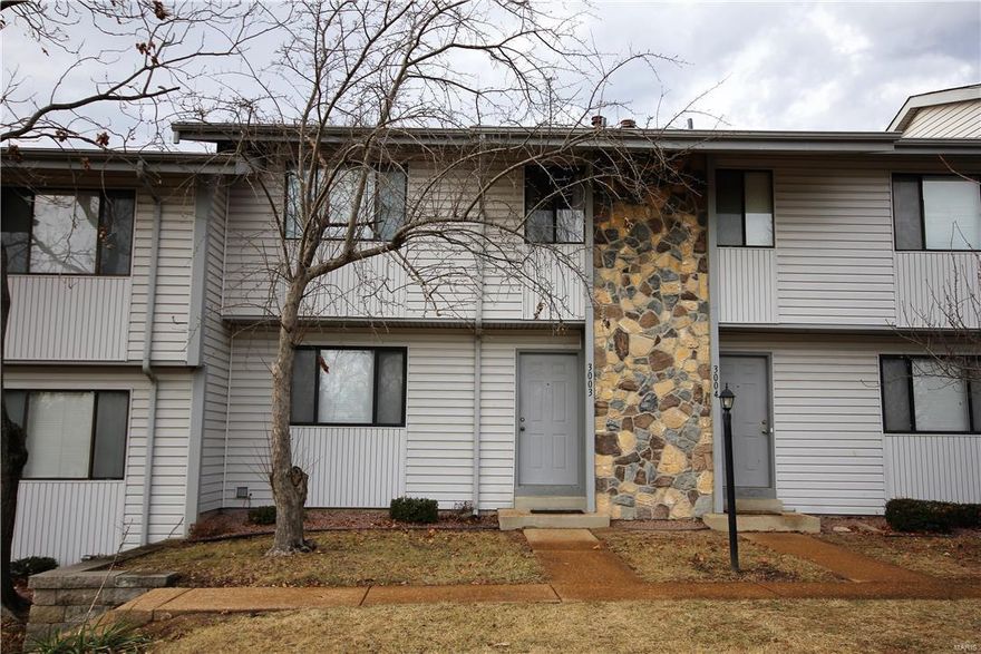 Spacious 3 bed, 2.5 bath Lake St. Louis townhouse with full lake rights and amenities. Main floor features wood laminate flooring, a large living room and separate dining. Galley kitchen with newer cabinets.  Upstairs are three large bedrooms and 2 full baths. The master bedroom has large walk in closet with private bath. There is another full bath in the hall and two more large bedrooms. Downstairs is partially finished with a large rec room.  Private fenced back yard with deck for easy entertaining. Convenient location close to both Hwy 70 and Hwy 64. Condo fee includes: water, sewer, trash, pool, snow removal, some insurance and picnic/park area and private pool. Enjoy the carefree life of living in a townhome! Condo fee includes: water, sewer, trash, pool, snow removal, some insurance and picnic/park area and private pool. **New dishwasher being installed**. Location: Ground Level