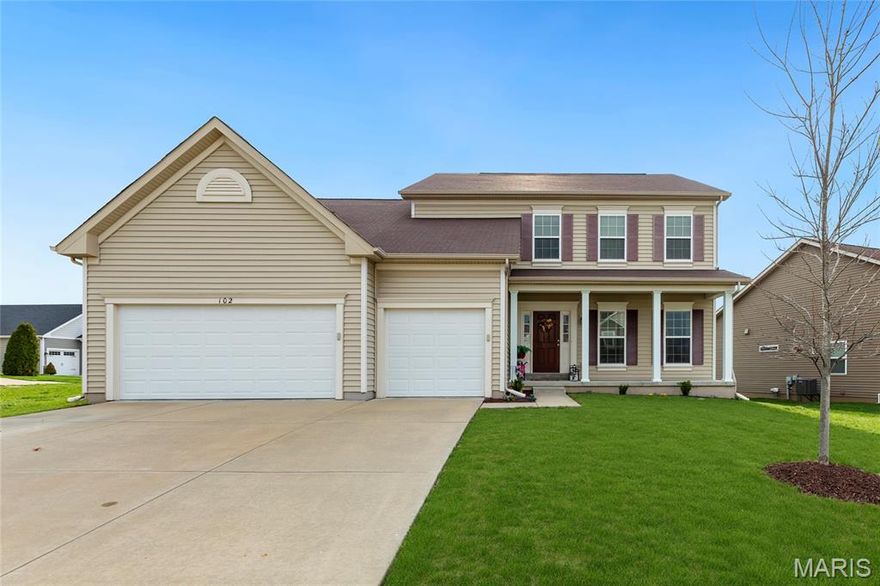 Open Sat, 4/11, 1-3pm. Welcome to this stunning 1.5-story home in the highly desirable Carlton Glen subdivision! Over 3000 sq ft of living space! The main level features an open floor plan which includes generous-sized kitchen with full pantry, center island, gas cooktop and 42" cabinets. The eat-in kitchen is also open to a sunny vaulted hearth room and a spacious living room.

Main level primary suite is situated privately down the hallway and has walk-in closet along with ensuite bathroom featuring double sinks, soaking tub and walk-in shower. Additionally, a private office just inside the main entry with double doors is perfect for work from home! The main floor laundry and drop zone along with a hall half bath complete this comfortable living space.

Upstairs, you’ll find a spacious loft along with three sizable bedrooms - all with walk-in closets - and two full baths, including a Jack & Jill layout.

The unfinished lower level offers endless possibilities with an egress window and rough-in, ready for your personal touch. The oversized 3-car garage, composite deck, and fenced backyard create the perfect setting for entertaining, relaxing, or everyday living.

Enjoy being just a short walk from the neighborhood pool and playground, plus the added bonus of a bus stop steps away - all within the sought-after Wentzville School District. Quail Ridge Park is just around the corner. Such a convenient location for access to all the dining and shopping options Wentzville and Lake St. Louis have to offer!

This home truly has it all—space, style, and a location that makes everyday living easy!