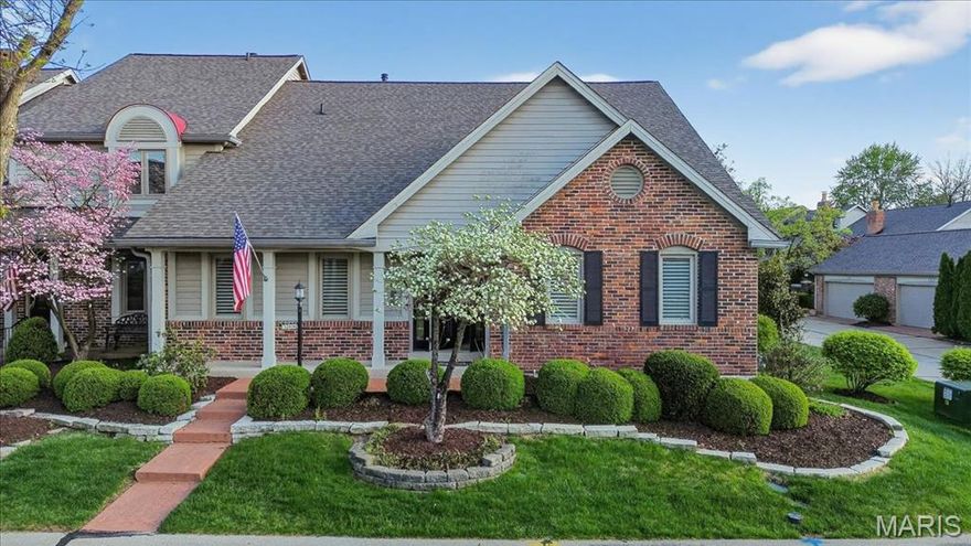 Experience the ease and elegance of low-maintenance living in this exceptional end-unit villa—with numerous updates! The new (2025) covered front porch leads to a newly grass clothed entry and spacious living room with built in cabinetry & shelving, ventless fireplace, crown molding & neutral carpet. The dining room provides tons of  natural light with extensive molding, bay window & newer brushed brass chandelier. A butler’s pantry offers extra storage for entertaining just off the eat in kitchen, which hosts cream cabinetry, granite counters, GE Cafe series fridge/microwave & dishwasher and Decor gas range.  Open to the kitchen, enjoy watching TV in the family room offering a vaulted ceiling with sky lights, gas burning fireplace, and bar area featuring built in cabinetry and wine fridge. The main level primary suite provides effortless convenience, patio access, walk in closet, generous bath with his/hers sinks, solid surface counters, abundance of storage, tile floor & walk in shower with multiple sprayers. A second main floor bed suited for guests or home office accesses a full hall bath with tile surround in the tub/shower combination & newer adult height vanity. Upstairs, a spacious loft with bonus storage room and third bedroom with private bath create a versatile retreat—ideal for work, relaxation, or visiting family. Every detail has been thoughtfully refreshed including crisp interior paint, neutral flooring & stylish light fixtures, giving the space a bright, welcoming feel throughout. Outside you can retreat to your private courtyard, perfect for morning coffee or evening gatherings, and enjoy the convenience of a detached two-car garage. Located in Conway Meadows, residents enjoy access to a sparkling pool, clubhouse, and recreation facilities—all just steps from your door. Additional features include HVAC system 2025, washer/dryer to stay, plantation shutters and newer spectrum hookups. Please exclude main hall bath mirror. All Fireplaces are conveyed in "as is" condition.