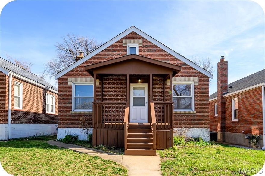 Showings begin Thursday 4/2 at 8am. Open House SAT 4/4, 12-2pm. Nestled in a quiet nook of the Bevo Neighborhood, this 2 bedroom/1 bathroom home is an ideal opportunity for first time home buyers and investors alike. Fresh paint, new kitchen appliances, and newly-painted front porch & kitchen cabinets add to the already bright and airy space. The backyard boasts lots of greenery and a patio perfect for hosting.. or bird watching while you finish your morning coffee. Did you notice the Missouri Blueberry tree out front? Just give the trees another week or two and they’ll show off for you! The basement is partially finished - perfect for an additional living space, office, or play area – and the upstairs attic area is just waiting to be completed. A finished upstairs room would increase your living area dramatically! Just steps or a quick pedal to Arkadin Theatre, Silver Ballroom, Carondelet Park & the Christy Greenway trail, this home is close to lots of fun STL landmarks. *Washer, dryer, kitchen appliances, shed, and patio furniture to stay with the home.