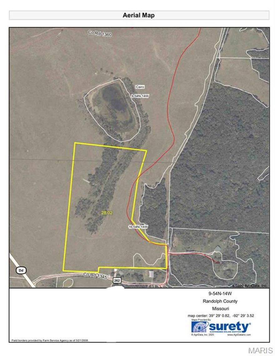 28 acres Randolph County being split from larger tract Farm is currently in pasture, owner putting farm in row crop & is willing to rent it back at $250 per tillable acre. Farm is NOT subject to a hunting lease. Priced at $7750 per acre.