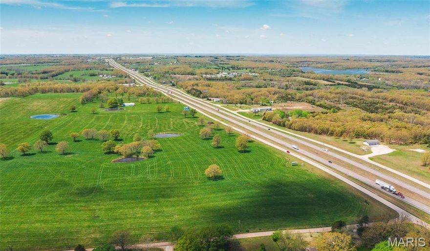 160 m/l acres between Rolla & St. James with I-44 & CR 3250 frontage.  This location has commercial potential and is open with mostly level, cleared and improved ground.  Additional acreage available.