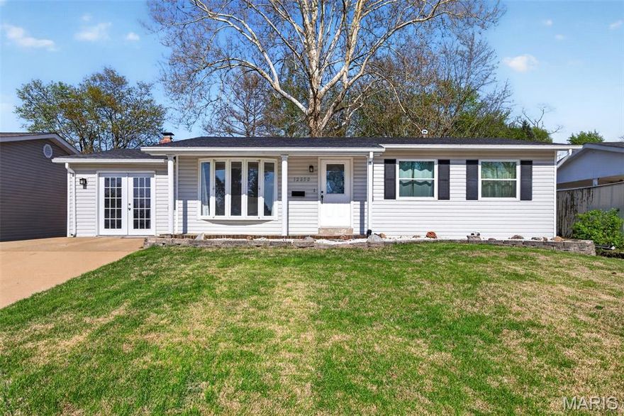 Beautifully updated 3-bedroom, 2-bath ranch located on a quiet street in the heart of Maryland Heights! This move-in ready home features an inviting open and functional layout with updated finishes throughout, offering the perfect blend of style and comfort. The spacious living areas are filled with natural light and flow effortlessly for everyday living and entertaining. Step outside to a huge fenced-in backyard, perfect for kids, pets, summer gatherings, or simply relaxing in your own private outdoor space. With plenty of room to play, garden, or entertain, the backyard is truly a standout feature. Conveniently located near parks, shopping, dining, and easy highway access, this beautifully maintained home is one you won’t want to miss!