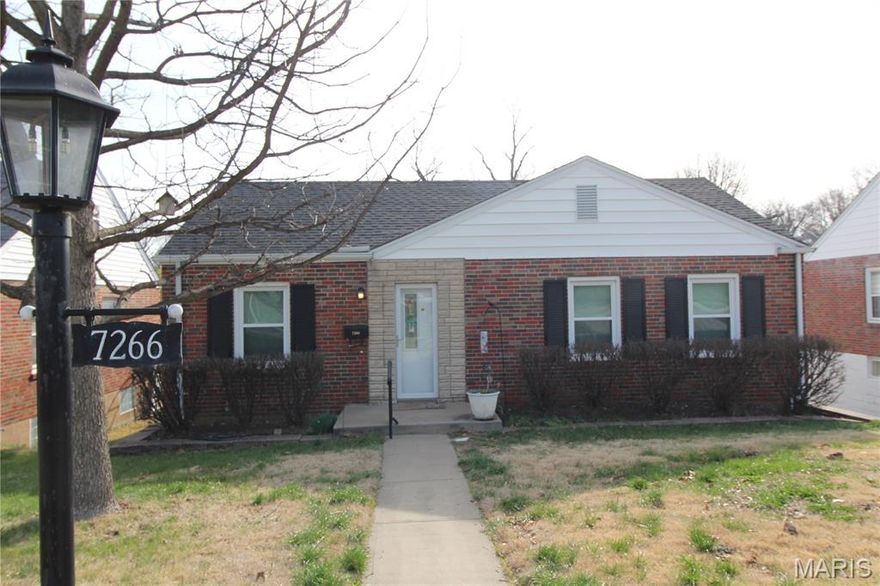 Back on Market. No fault of Seller. - Ready to make a move? Look no further than this charming Affton bungalow with a spacious addition, offering 3 bedrooms, 2 full baths, and 1,517 sq ft on the main level. This home blends classic character with thoughtful updates and flexible living spaces.
Step inside to a warm and welcoming living and dining room combination, highlighted by a brick accent wall that adds personality and charm. The front two bedrooms and the living/dining area also feature original hardwood floors beneath the current flooring—condition unknown—offering potential for added character and future customization.
Just off the living area, the center hallway provides access to two comfortable bedrooms, a hall bath, and the heart of the home: the beautifully updated kitchen you’re sure to love. All appliances are included, making your move even easier—refrigerator, washer, and dryer stay.
Many updates have been completed over the last 10 years, including the kitchen, windows, white six-panel doors, and flooring, offering both style and peace of mind. NEW roof in 2025.
The kitchen truly connects the home, providing easy access to the dining area, bedrooms, hall bath, and the family room addition. This spacious gathering area is perfect for everyday living and entertaining, with direct access to the covered deck overlooking the above-ground pool—your own private outdoor retreat just in time for summer.
Tucked away off the family room, the private primary bedroom features a walk-in closet with dressing area and an en-suite bath with shower.
Need even more space? The partially finished lower level expands your options with a family room, office/craft/play area, laundry/utility space, generous storage, and a workshop—ideal for hobbies, projects, or additional flex space.
Conveniently located and filled with possibilities, this inviting home is ready for its next owner. Schedule your showing and start imagining the memories waiting to be made here.