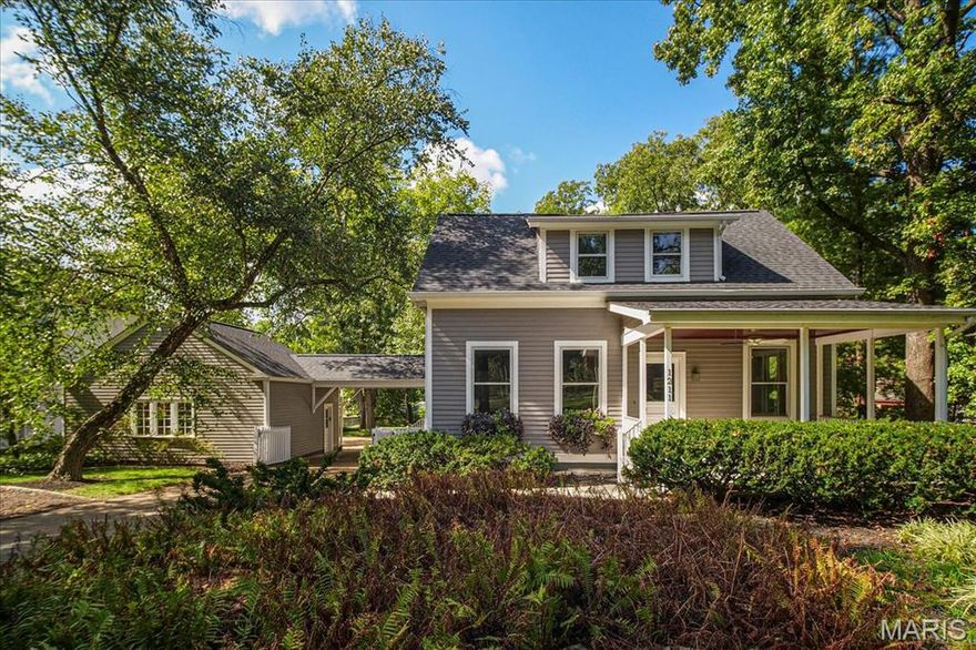 Situated in an exceptional Kirkwood location, 1211 S. Geyer Rd. manages to find the perfect balance of space, privacy, and versatility. This 4 bed, 2.5 bath 2-story home sits on a wide, level lot with plenty of room for outdoor play. Step inside to find a modern open floor plan with natural light pouring in from every side. The spacious kitchen is built for gathering, featuring an oversized island, contemporary touches, sleek appliances, and seamless flow into the living and dining areas. This family room is everything you could ask for, including a gorgeous stone fireplace. The master suite is a standout, complete with its own fireplace and a recently renovated luxurious bathroom with dual vanities and custom cabinetry. A large, finished lower level offers great bonus space for work, play, or hobbies. Don’t miss the screened-in porch, outdoor fireplace, and oversized two-car garage. With commercial-grade water and gas lines already in place and a highly walkable location close to downtown Kirkwood, this home delivers convenience, flexibility, and lasting value.