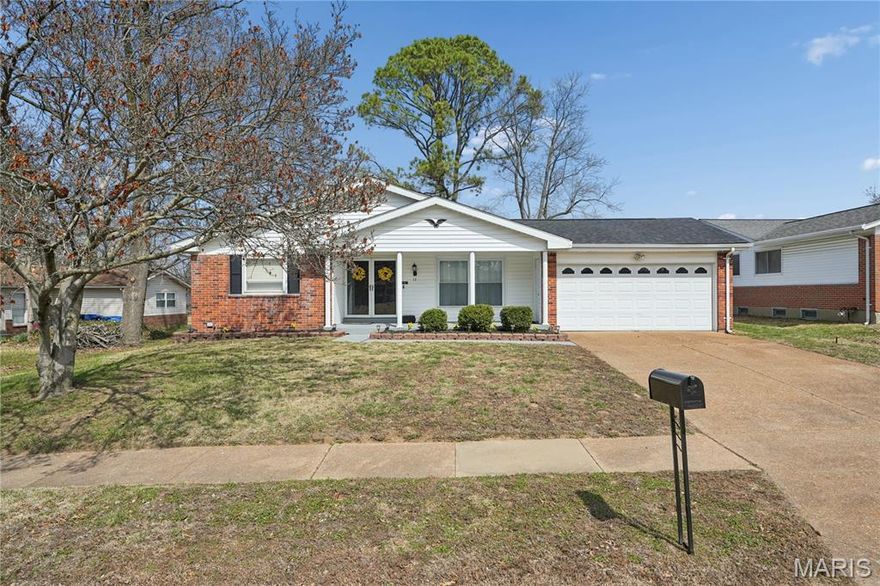 Welcome home to 13 Lancaster Court! This spacious ranch-style gem sits on a peaceful and inviting street. The minute you pull into the driveway, you are greeted by curb appeal with a warm and inviting covered front porch, plush lawn and flowering tree in the summer. Inside, the foyer leads you to the spacious and well-lit living and dining room. The semi-open floor plan flows from the living and dining space to the open kitchen into the family room. There are stainless steel appliances, decorative backsplash, and a counter ideal for barstools and entertaining. The rest of the home offers three bedrooms, including a primary bedroom with a private bathroom, a full hall bath, and original hardwood floors that grace most of the main level, adding a timeless charm to your living spaces. There is a huge basement with high ceilings ready for your finishing touches. As a bonus, there is a section of the basement finished and ready to be used as extra sleeping space or office. Outside, the spacious, fenced backyard with a concrete patio. two-car garage and brand new roof round out this amazing place you could call your own! This is the one! This is home. This is where miracles happen! Showings will begin on Wednesday March 25th. New roof was installed on March 20th.