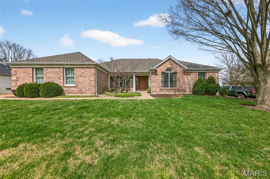 Honey stop the car! Rare opportunity in Christopher Winds subdivision.
Welcome to this impeccably maintained, one-owner custom-built home, thoughtfully designed with both elegance and functionality in mind. From the moment you step into the impressive entry foyer, you’ll appreciate the quality and attention to detail throughout.
The expansive family room is filled with natural light and features a vaulted ceiling and a striking gas see-through fireplace, creating a warm and inviting atmosphere. The updated kitchen is a true centerpiece, offering 42" soft-close cabinetry, granite countertops, under-cabinet lighting, and a center island with seating—perfect for both everyday living and entertaining.
Adjacent to the kitchen, the breakfast room features its own cozy fireplace and provides direct access to a spacious composite deck complete with a pergola—ideal for outdoor gatherings. A separate dining room with a coffered ceiling adds a touch of sophistication, while the front room offers flexibility as a home office or sitting area.
The primary suite is a peaceful retreat, highlighted by a charming bay window seat, a walk-in closet, and a private ensuite bath. Two additional generously sized bedrooms and a full bath complete the main level. A main-floor laundry room, mudroom, and powder bath add everyday convenience.
The finished lower level offers exceptional additional living space, including a large fourth bedroom with egress, a full bath, and ample room for recreation, entertaining, and relaxation. A built-in bar area, dedicated office with custom cabinetry, and walk-out access to a patio and beautifully landscaped yard make this level feel like a natural extension of the home. Despite the extensive finished space, there is still abundant unfinished storage available.
Additional features include an in-ground sprinkler system, a newer roof (9/2025) and HVAC system (approximately 2 years old), and a water heater (approximately 3 years old), providing peace of mind for years to come.
This exceptional home combines comfort, style, and practicality—schedule your private showing today.