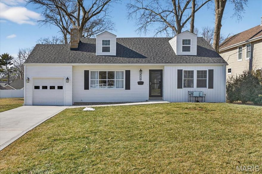 Tucked onto an idyllic Kirkwood cul-de-sac, 509 Parkwoods is a beautifully renovated charmer offering 4 bedrooms, 2 full baths, and an incredible 1/3-acre lot. Available to the market for the first time in over 50 years, this thoughtfully updated 1.5-story home has been renovated from top to bottom within the past few years, including all-new plumbing, electrical, siding, roof, gutters, HVAC, and more. The inviting living room features expansive picture windows and a newly converted gas fireplace with a new flue liner, flowing seamlessly into the formal dining room. The brand-new kitchen is a standout with white cabinetry, stainless steel appliances, and a wall of windows that fills the home with natural light and serene neighborhood views. Additional highlights include the rare convenience of main-floor laundry and an attached one-car garage. The unfinished lower level is clean and ready for your finishing touches, offering excellent potential for additional living space, a home gym, or recreation room. The expansive lot also presents a rare opportunity to add onto the existing home or build new, providing exceptional flexibility for future plans. Walkable to downtown Kirkwood and Glendale, nearby parks, award-winning schools, and a beloved mix of local restaurants and neighborhood delis–this house has it all! Please see the attached list of full improvements as well as newly adjusted property boundaries.