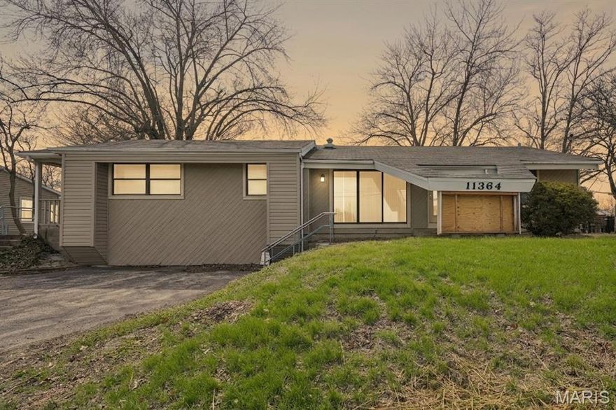Your Search Is Over! Office Building with prime frontage on Dorsett Rd. Building has a large kitchen & front room + 4 separate rooms in over 2100 Sq. Ft. Maryland Heights Zoning 104M-1, Light Industrial. Full basement w/ sump pump. Newer 200-amp electric service, electric water heater and AC condenser. Lots of storage space. Behind the office building is asphalt paved for parking multiple vehicles. Oversize garage/out building with two 8-foot overhead doors & its own 100-amp electric service. Property is being Sold "AS-IS" with no seller paid inspections or repairs. Maryland Heights Field Correction Notice is available for reference. Seller requests viewing before making an offer. Located near all the area conveniences. See Today Before Tomorrow is Too Late!