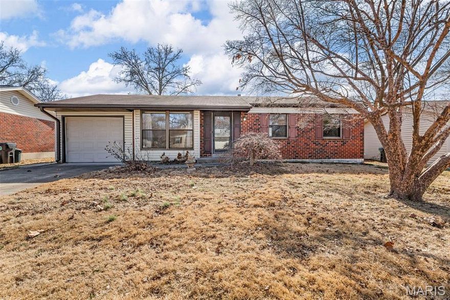 Welcome to this super cute 3-bedroom 1 full bath ranch! Kitchen has been updated with custom cabinets, solid surface counter tops and stainless appliances, ceramic tile floor and back splash! Hardwood floors under all carpeted areas. Full unfinished basement. 6 panel doors. 1 car garage! Furnace and AC are 8 years old. Patio in back yard and level fenced yard. Seller is selling "AS IS" but home is in great over all condition!