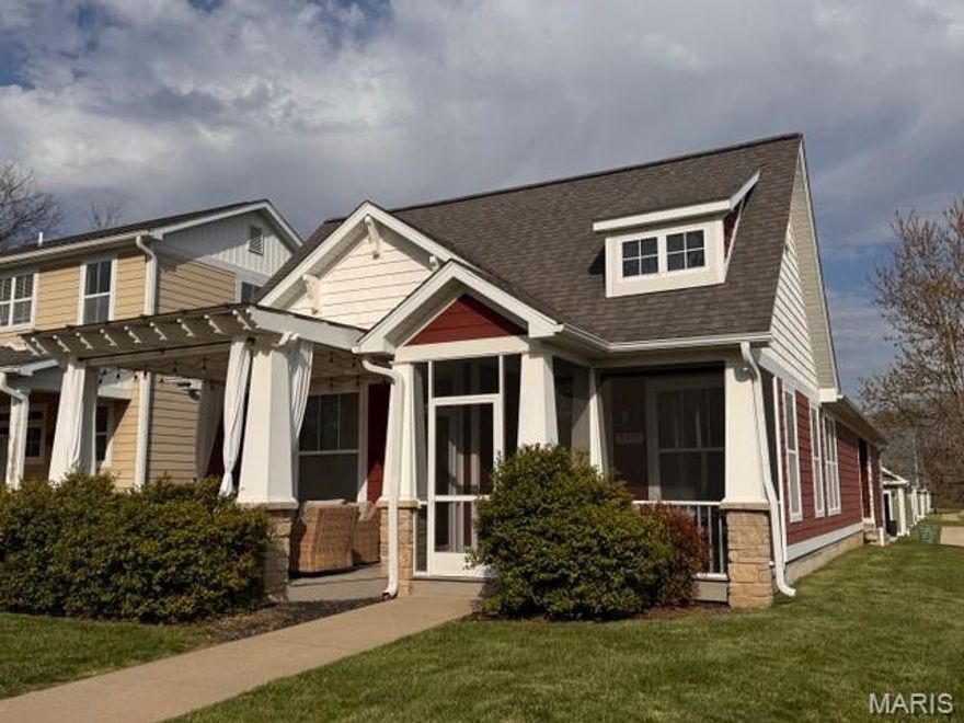 Welcome home to this charming Craftsman cottage in the highly sought-after Walden
Park community—where comfort, style, and low-maintenance living come together
beautifully.
This thoughtfully designed 2-bedroom, 2-bath home offers 1,535 square feet of inviting
space with an open-concept layout perfect for both relaxing and entertaining. The cozy
gas fireplace anchors the living area, creating a warm and welcoming atmosphere, while
fresh interior updates—new paint, stylish kitchen tile, and modern ceiling fans—give the
home a crisp, move-in-ready feel.
Upstairs, a finished walk-in attic provides a 300 sq ft bonus office/flex space, complete
with its own mini-split system for year-round comfort—ideal for remote work, hobbies,
or a private retreat that could also be utilized as an additional bedroom.
Car enthusiasts and storage seekers will love the oversized 2-car garage featuring a
large, dedicated storage room, offering plenty of space for organization and
functionality.
Step outside and unwind in your own private outdoor oasis. The recently screened-in
front patio, paired with a covered pergola, outdoor ceiling fan, and elegant cabana
curtains, creates the perfect setting for morning coffee or evening gatherings.
Enjoy truly effortless living with an HOA that handles lawn care, sprinkler maintenance,
and snow removal. Residents also have access to exceptional community amenities,
including a clubhouse, fitness center, swimming pool, and a gated playground.
Nature lovers will appreciate the direct access to the Cape LaCroix Recreational Trail,
connecting you all the way to Shawnee Park—perfect for walking, biking, and enjoying
the outdoors.
Nestled in the darling Walden Park neighborhood, this home offers quick access to I-55
and is conveniently located near Jackson, making daily commutes and errands a breeze.
Don’t miss your chance to own this beautifully maintained, low-maintenance gem in one
of the area’s most desirable communities!