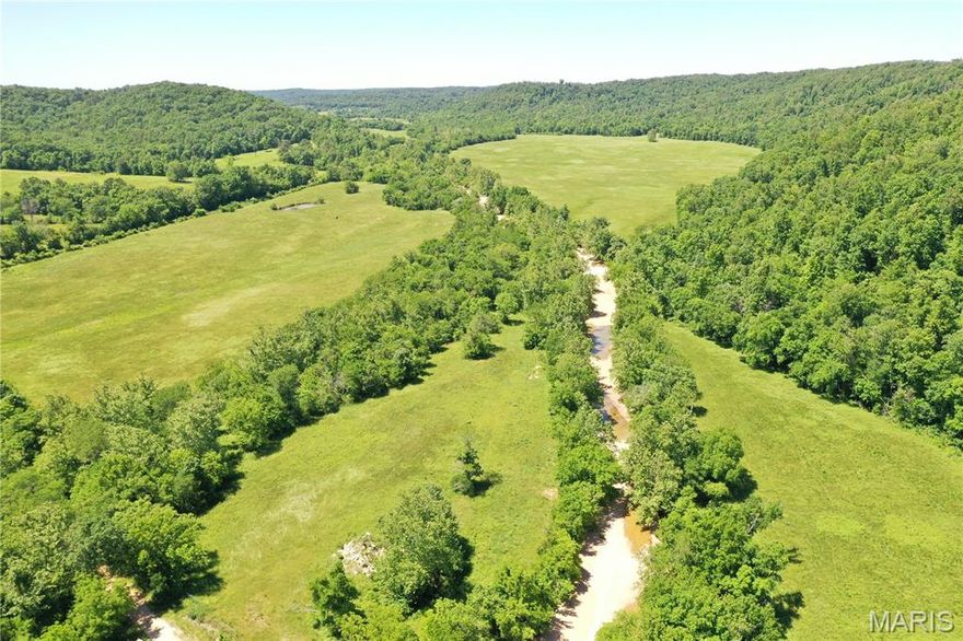 This gorgeous farm is located just south of Van Buren, along Big Barren Creek Road. The farm consists of a mix of open pasture and hardwood timber. Big Barren Creek flows through the property, and a couple ponds provide a great water source for the abundant amount of wildlife in the area. The Current River is just a short side-by-side or vehicle ride away, where you can enjoy excellent fishing, floating, and boating opportunities. Electric runs along the county road, and the only thing missing is your dream home or weekend getaway place. Thousands of acres of Mark Twain National Forest border the property, making the hunting opportunity endless. If you are looking to start a farm, grow your current farm, or have a peaceful buildable farm with excellent hunting, then this is a must-see! Call today to schedule your own private tour.