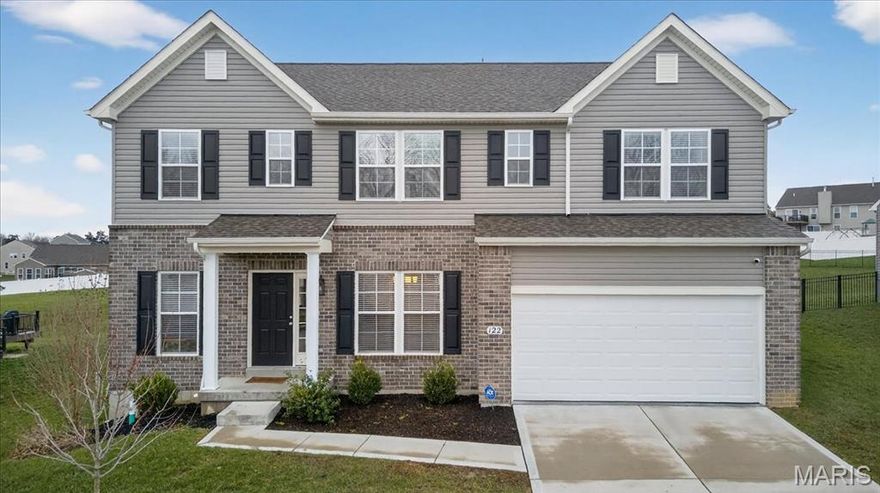 Built in 2023, this Pacific 2 Story offers a layout designed to fit real life, whether you need room to gather, focus, relax, or grow. Just off the Foyer, a private Study and Formal Dining Room provide flexibility for work, hosting, or everyday routines, while the open Kitchen, Breakfast Area, and Great Room create the natural heart of the home. Granite countertops, a center island, pantry, and abundant cabinetry make the Kitchen both practical and inviting. Upstairs, the oversized Primary Suite offers a quiet retreat with a walk-in closet and private Full Bath, joined by 3 additional Bedrooms, a shared Full Bath, and a spacious Loft. The unfinished walk-out Lower Level offers ample storage or the opportunity for additional finished square footage. Outside, the fenced Backyard is ready for everything from morning coffee on the covered Deck to summer BBQs with friends. A 2 Car Garage and Main-Floor Laundry add everyday convenience. Come see what makes this one feel like home!