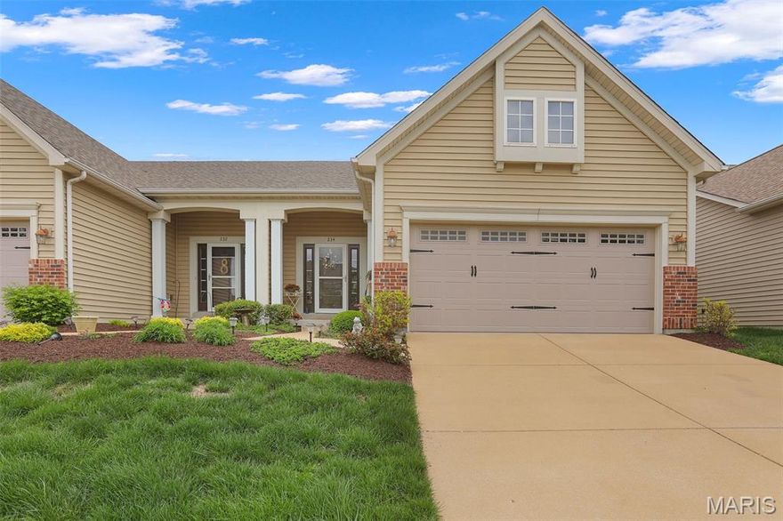 Discover your dream home in this stunning three-bedroom, three-bath villa, offering nearly 2,300 square feet of luxurious living space.
Main Floor Highlights, Handicap Accessible!  Open Ambiance.. An inviting open staircase leads to a spacious lower level, enhancing the home's airy feel.  Elegant Living.. Enjoy the warmth of hardwood floors throughout the main level, complemented by two generously sized bedrooms featuring walk-in closets.  Chef’s Delight.. The updated kitchen boasts a sleek granite backsplash and modern stainless steel appliances, perfect for culinary enthusiasts.  Convenience.. Main floor laundry adds to the ease of living, while the two-panel arched doors and updated lighting create an elegant atmosphere.
Outdoor Retreat.. Step outside to a beautiful deck, complete with furniture that may be negotiated in, ideal for relaxing or entertaining.  Lower Level Features include a Entertainment Haven. The spacious recreation room provides the perfect setting for gatherings and fun.  Additional Comfort.. A full bathroom and a third bedroom offer versatility for guests or family.  Ample Storage.. Enjoy tons of storage options, ensuring everything has its place. Finally Prime Location.. Situated within walking distance to Ballwin’s The Point, this villa is conveniently located near highways and shopping, making it a perfect blend of comfort and accessibility.  Don’t miss the chance to make this wonderful villa your home! Schedule a viewing today and experience all it has to offer.