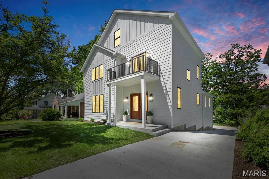 Live the coveted downtown Kirkwood lifestyle in this meticulously crafted custom home. Award-winning restaurants, shopping, the historic train station, and popular farmers market-all just minutes from your front door! Over 4000 sq ft of living space with 5 bedrooms, 4.5 bath. This premium build offers unmatched quality with:Designer kitchen featuring custom cabinetry,natural quartzite countertops,42”Dacor refrigeration,48”professional gas cooktop. Lavish main floor primary suite w/ radiant heated floors,custom stone shower,& a STL Closet Company system with space for secondary laundry. Dual-zone HVAC with top-tier 26 SEER air conditioning and 98% AFUE furnace. Smart home ready with Cat 5 wiring throughout. Oversized 3-car garage (25’ x 36’) with insulated doors and integrated security. High-end finishes including linear gas fireplace,designer lighting,solid core doors,Marvin Essential fiberglass windows,LP SmartSide siding,Navien tankless water heater,and waterproof Duradek decking. COOL: 14 SEER+