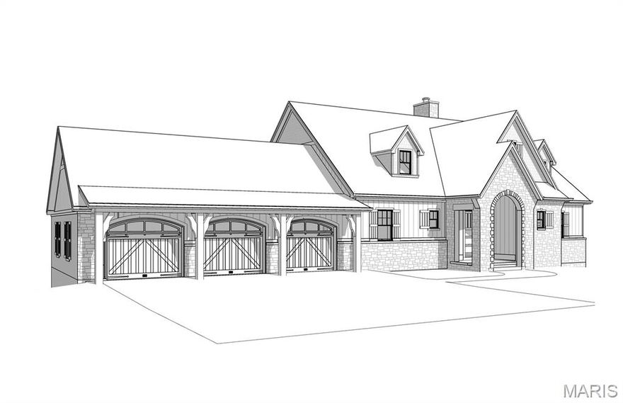 Grayhawk Building Group is excited to present Luxury CUSTOM new home construction in a Brand-New Gated neighborhood within Cedars Valley featuring 3 newly designed Dick Busch home plans. These fabulous NEW stone ranch homes are the perfect size and the homes you have searched for everywhere in St. Louis or dreamed about building and now that are only found in St. Albans...coming soon in the Enclaves at Cedars Valley! This picturesque setting offers 3 stunning +- 1- acre homesites virtually some of the few remailing golf course lots on the top-rated championship Lewis & Clark golf course. These designs feature open living layouts, large three-car garages, walk-out lower levels as standard features. You choose how big or how small you want your new home to be. You can choose from approx. 3871-4387 sq ft. Standard features are impressive and include 12' ceilings in the Great Room rising to a 20' vault with spectacular custom truss beams. Remaining main floor ceilings are 10'. On the main floor you have 48" WOLF range, 42" gas fireplace, hardwood, laminate, or LPV flooring in the kitchen, breakfast room, and foyer. Granite counter tops, oversized kitchen island, walk-in closets, solid core doors, two fireplaces, (second one on the covered veranda), superior Diamond Kote siding, 60% masonry exteriors, exposed aggregate drive, private walks, front porches, Low E Pella wood (NOT VINYL) windows and opportunities for an amazing outdoor room as you envision it. Two bedrooms are on the main floor, and you can choose to have one or two more additional bedrooms and full baths in the lower level along with many options. You can choose a billiards room, bar, wine cellar, exercise room, golf simulator room, office, fireplace. This is custom building at its finest so you can personalize/customize your new home.  The Country Club of St. Albans boasts two championship 18-hole golf courses, club dining, an aquatic center, junior programs, tennis courts, an event venue or large gatherings. Membership to CCSA is optional for buyers with sponsorship from existing member.