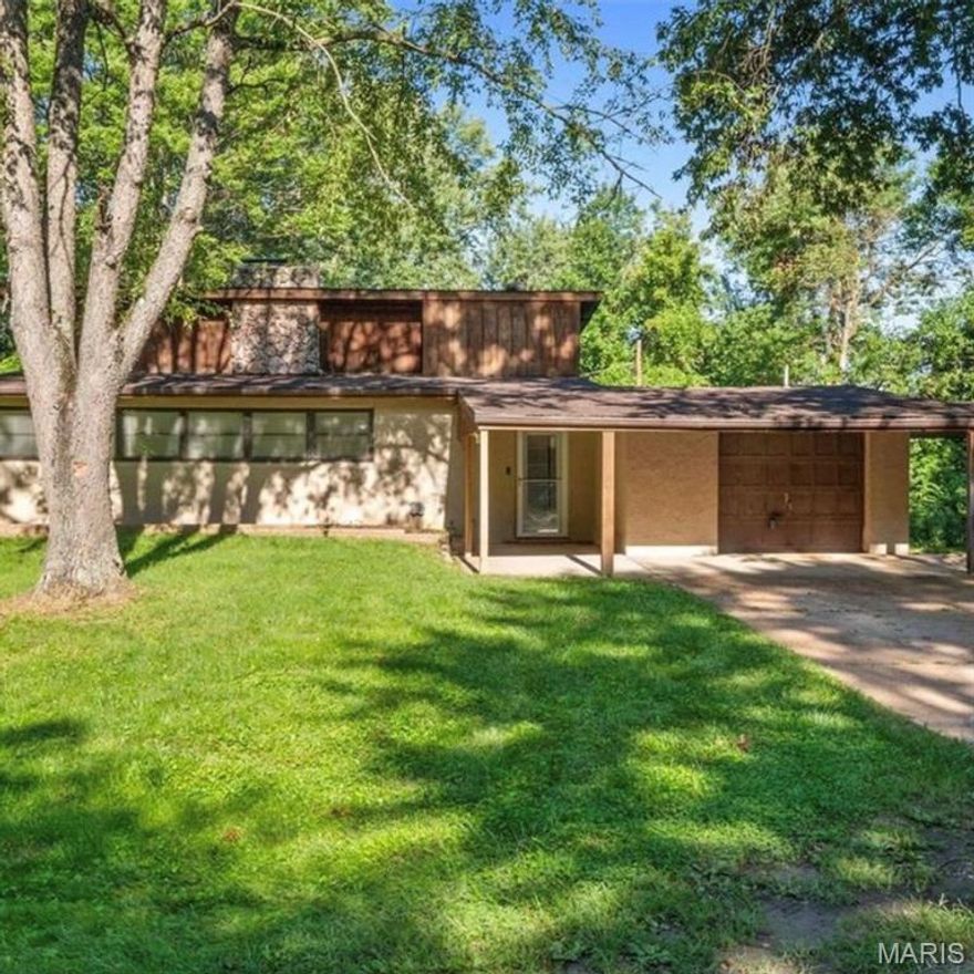 Welcome to 12215 Spanish Blvd — A Hidden Retreat in North County



Nestled on a beautifully wooded lot, this distinctive multi-level residence offers a rare sense of privacy and tranquility, surrounded by mature trees and natural beauty. Ideally located within walking distance to Spanish Lake Park and the highly anticipated Saint Louis Zoo WildCare Park, this home presents a unique blend of serenity and convenience.
Inside, you’ll find 3 spacious bedrooms and 2 full baths, thoughtfully designed across multiple levels for both comfort and character. The beautifully updated kitchen serves as the heart of the home, featuring expansive windows that flood the space with natural light while showcasing picturesque views of the lush backyard—perfect for both everyday living and entertaining.
Whether you’re enjoying quiet mornings immersed in nature or hosting guests in this inviting space, this home offers an experience that’s truly one-of-a-kind.An exceptional opportunity to own a private retreat with endless potential.
Property is being sold as-is. Seller will make no repairs or provide inspections.