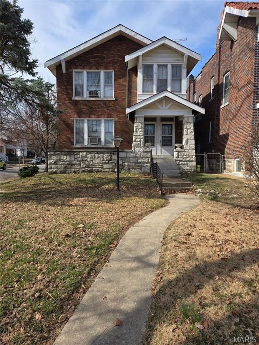 Both units/building to be sold as it is
Agents tell buyers to bring your handyman or contractor with you when showing
Almost 2500 sq ft. very spacious interior, built with that old world charm some hardwood flooring needs TLC.