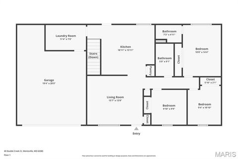 Tiny photo for 40 Double Creek Court, Wentzville, MO 63385 (MLS # 26025641)
