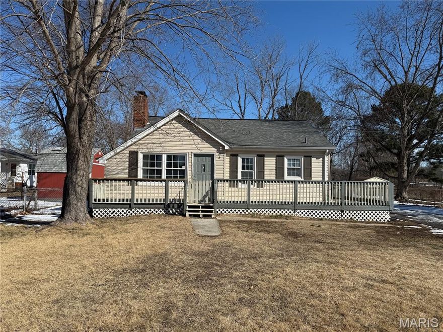 As-is investor opportunity with this 2 bed, 2 bath ranch on nearly a half-acre lot. Solid bones throughout, primarily needing aesthetic updates, this property is a blank canvas for the right buyer. Features include a large, flat yard perfect for outdoor living or expansion, and a spacious front porch that adds charm and curb appeal. With its functional layout and strong potential, this home is ideal for investors, renovators, or buyers seeking sweat equity. Bring your creativity and vision to transform this property into a standout rental, resale, or personal project. Endless possibilities await, schedule your showing today!