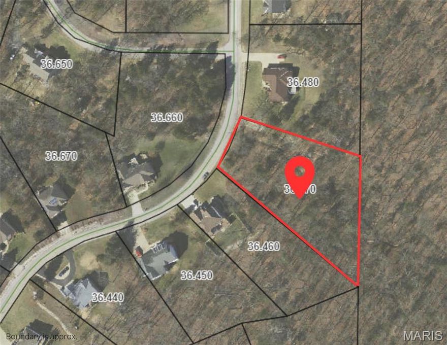 A Beautiful Homesite that is truly something special located in the Twin Lakes development in Union, MO.  This is one of few lots remaining in the community.  With 1.18 wooded acres it lays out very well with walk-out basement elevation possibilities, and provides a FABULOUS BUILDING SITE. Put your DREAM HOME plans in motion. Twin Lakes is one of the finest developments in the area. Call Today For More Information!  Builders Welcome. Additional Rooms: In Platted Subdv.
