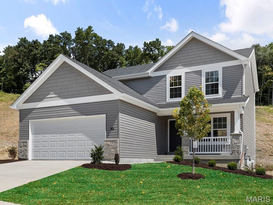 New McBride Homes Berwick, 2-story home, 3 BR, 2.5 BA will be ready this summer! Partial walkout homesite and craftsman exterior! Perfect for entertaining, the kitchen has quartz countertops, stainless steel GE appliances & level 4 Landen Flagstone 42” tall cabinetry w/center island/breakfast bar. Enjoy the spacious breakfast room w/sliding glass door to the backyard. Huge living room with 2 large windows & ceiling fan. The main level has wood laminate flooring & 6” windows. Upstairs the primary suite has a walk-in closet, private bath with double sink vanity, linen closet, & 5’ walkin shower. Two more bedrooms, full bath, & 2nd floor laundry add convenience. Other features include white two-panel interior doors, a powder room, ceiling fan prewires & more! Bella Terra is a scenic new community in Imperial with a prime location near entertainment & major highways. Enjoy peace of mind with McBride Homes' 10 yr builders warranty & incredible customer service! Similar photos shown.