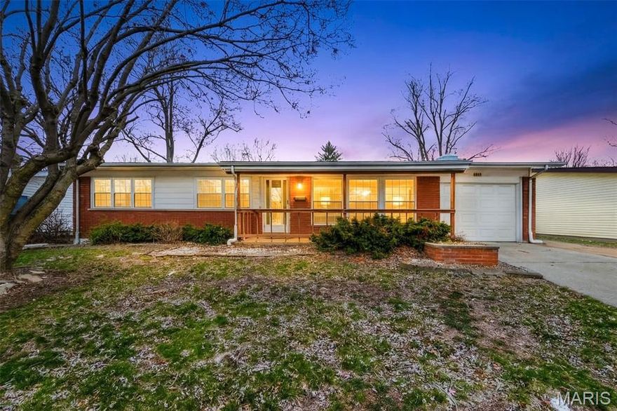 This charming 3 bedroom, 2 bathroom ranch-style home offers approximately 1,100+ square feet of living space with a functional layout. The main level includes a living area, dining space, and kitchen with ample cabinet storage. The home features an unfinished basement with laundry connections, providing additional storage or future finishing potential. Exterior highlights include a 1-car garage, fenced backyard, and covered patio. Come take a look today!