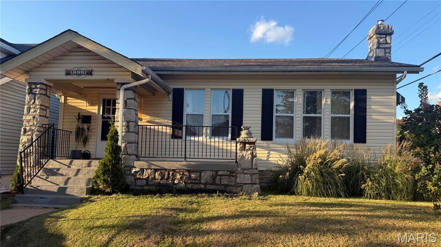 Open House Sunday, 8/31, 1-3pm. 1st show 8/28.  Adorable & updated cozy cottage, charming inside & out and is located in the heart of St. Louis City.  Fabulous front porch (14 x 5) partially covered with beautiful stone work.  Renovated in 2019: updated kitchen & bathroom, newer electrical panel, plumbing, furnace, central air conditioning & 30-year roof.  Gorgeous newer kitchen (13 x 12) with beautiful stylish white cabinetry set off by granite countertops & has a main floor laundry room adjoining (5 x 4).  ALL appliances stay including refrigerator, stove, washer & dryer.  Gleaming refinished oak floors, original millwork, decorative fireplace in the living room (19 x 11), & beautiful stained glass windows.  2 bedrooms, 13 x 11 & 12 x 10.  Full walkout basement with additional areas for more living areas and great storage areas, too.  The basement has a french drain system with a sump pump. Wonderful wood privacy fenced backyard with oversized 1 car garage (21 x 16) with electric door opener & a private entrance from the alley.  This corner lot allows for more light into the home making a light & airy feel with an awesome vibe.  The yard has 2 gates to enter to the alley, 1 in the back by the garage and 1 on the side gate.  Fabulous nearby amenities include parks, shopping, public transportation, The Marti Frumhoff Memorial Garden and restaurants.  This home is situated on a 1-way street at the corner of Osceola at Morganford.  Owner offering a 1-year Home Protection Plan.
