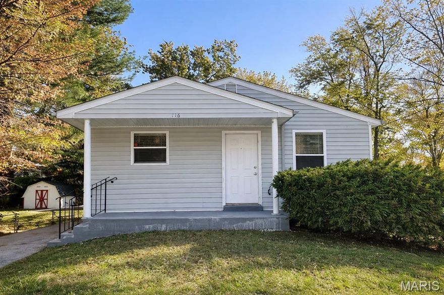 Welcome to 116 Grether Ave — a newly renovated single-story home offering a functional layout and practical features in a convenient St. Louis County location. This 3-bedroom, 1-bath residence provides approximately 936 square feet of living space designed for efficient, everyday living.