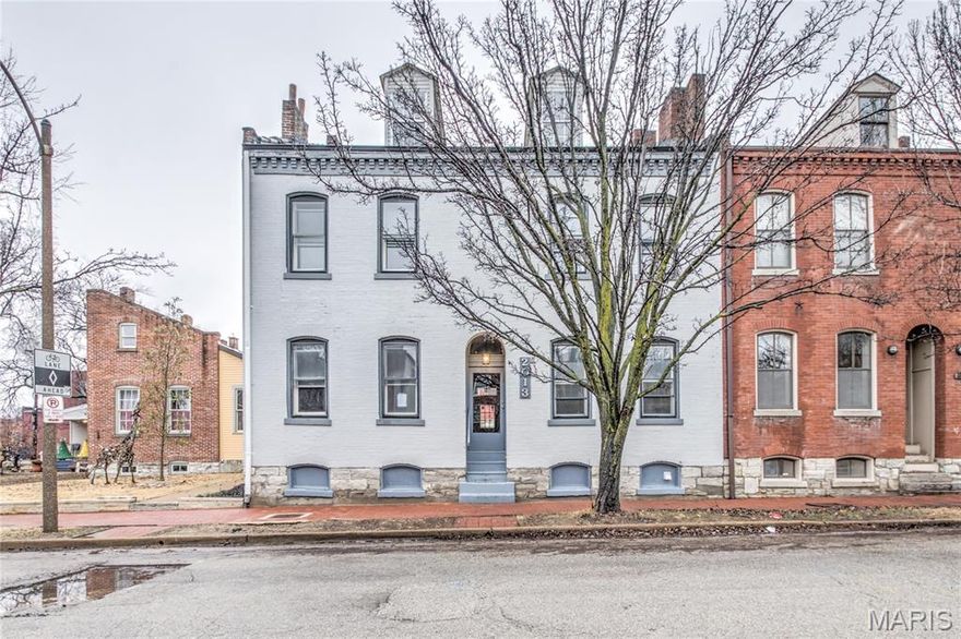 Exceptional opportunity to own a fully leased, two-level historic four-family residence in desirable Soulard. Showcasing classic late-19th-century masonry architecture, this property embodies the timeless character the neighborhood is known for.

The building features three 1-bedroom/1-bath units and one 1-bedroom/1.5-bath unit, providing a strong and consistent rental mix. Recent improvements include completed work on the front façade and other critical areas, plus a newly replaced rear fence, enhancing both curb appeal and functionality.

Tenants enjoy access to a private pool — a rare amenity in this historic district — along with convenient street parking. Ideally located within easy walking distance to local shops, restaurants, and public transit, the property offers both lifestyle appeal and long-term rental demand.

A rare blend of historic charm, thoughtful updates, and immediate income potential in one of St. Louis’ most vibrant neighborhoods.