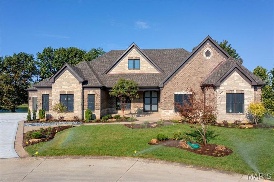 New Construction! FABULOUS LOCATION! Crafted by St. Louis' premier hands-on builder, Claymont Development, LLC - Wesley Byrne. The KELLY Ranch is a spectacular 4BR, 3.5 bath with approximately 3,500 sqft at the main floor and an additional 1,800 sqft at finished Lower Level. Stunning brick and stone front elevation European architecture. Gourmet kitchen with custom cabinets, stainless steel appliances & granite. Vaulted Hearth Room is the perfect place to relax & unwind. Formal Dining Room, Office off of the Luxury owner's suite with walk in closet. MF bedrooms w/ J&J bath. Sensational Lower Level includes brick/stone wet bar, huge rec-room and 4th bedroom with full bath. Four-car side entry garage. Build your Dream home TODAY! Pictures are of a Previously Built Home (Kelly Model) & Tour is of the Display Home (Wingate Model).