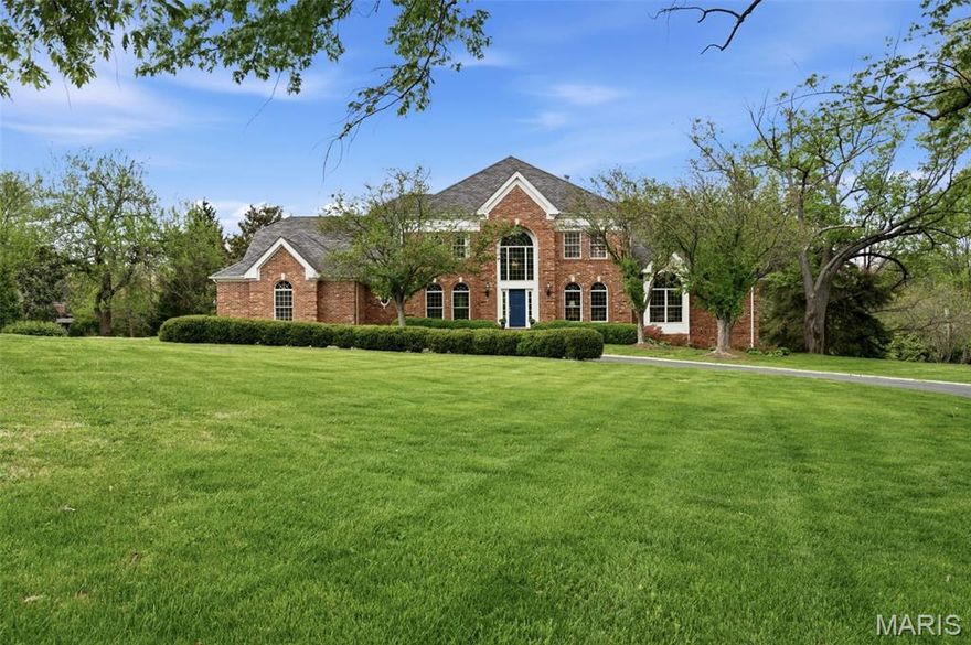 Welcome to 32 Huntleigh Downs—an exceptional opportunity in one of Frontenac’s most coveted locations. From the moment you arrive, the home’s timeless curb appeal and stately presence set the tone for what lies within. Spanning over 6,000 square feet, this 5-bedroom, 5.5-bath residence offers an ideal blend of elegance, comfort, and functionality. The open floor plan is thoughtfully designed for both everyday living and effortless entertaining, with expansive living spaces that flow seamlessly from room to room. Each of the five bedrooms is generously sized and features its own ensuite bath, creating the perfect setup for family living and hosting guests alike. The home truly lives large, with a layout that balances privacy and togetherness. The walkout lower level is expansive and versatile, offering endless possibilities—from a recreation space to a home gym, media room, or additional entertaining area. Step outside to a serene backyard retreat that feels like your own private oasis. The pool setting is both peaceful and inviting, surrounded by lush landscaping that provides exceptional privacy—perfect for relaxing or entertaining on warm summer days. With its unbeatable location, spacious design, and resort-style outdoor living, 32 Huntleigh Downs is the ideal family home for those seeking comfort, style, and space in the heart of Frontenac.